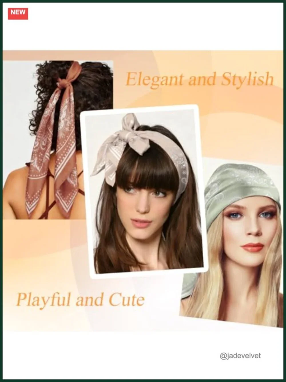 4 Pack Satin Square Head Scarves for Women Silk Feeling Hair Scarf Neck Scarf